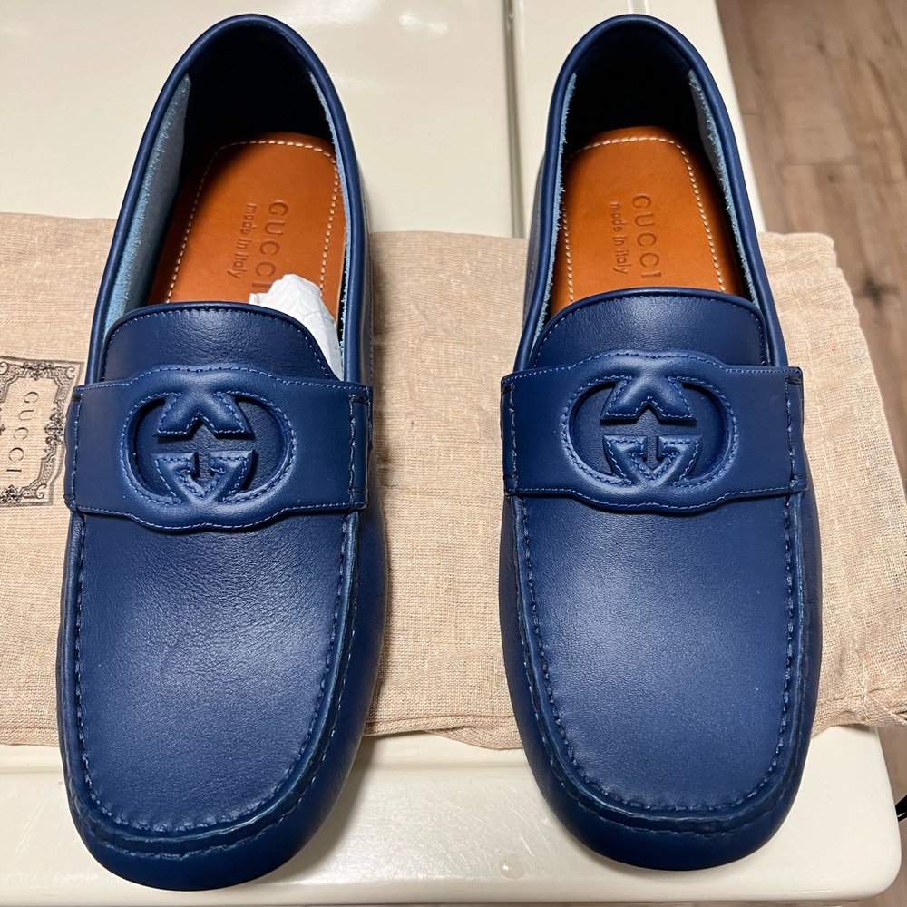 Gucci interlocking G moc loafers
